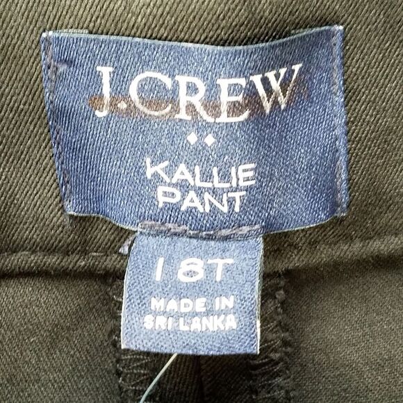 J. Crew Tall Kallie Tall Straight Leg Pants Size T18 Black NWT $98 BO900 - Picture 5 of 8